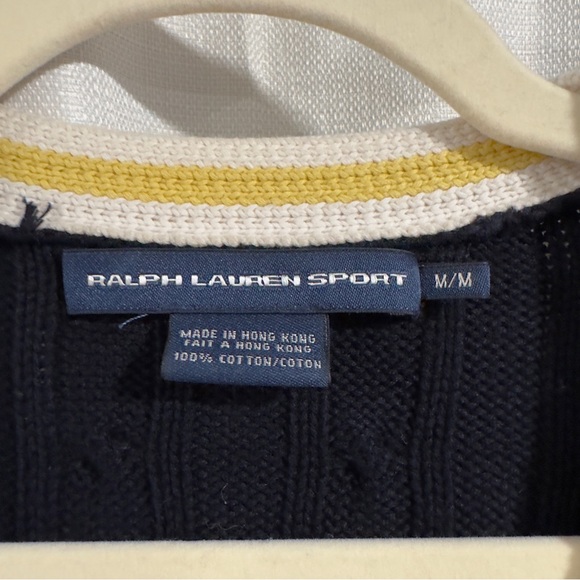 Vintage Ralph Lauren Sport Navy Cardigan - Picture 2 of 7